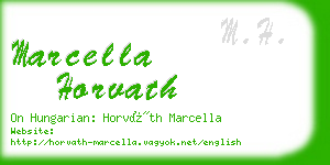 marcella horvath business card